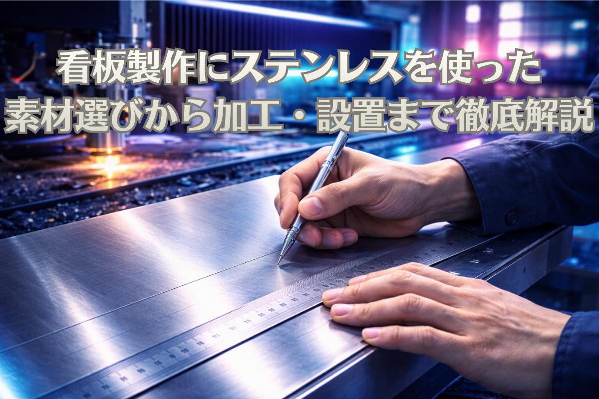 看板製作にステンレスを使った素材選びから加工・設置まで徹底解説