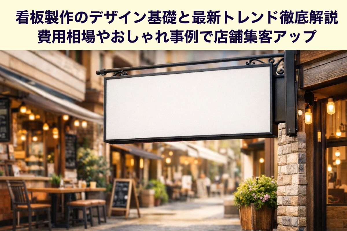 看板製作のデザイン基礎と最新トレンド徹底解説|費用相場やおしゃれ事例で店舗集客アップ