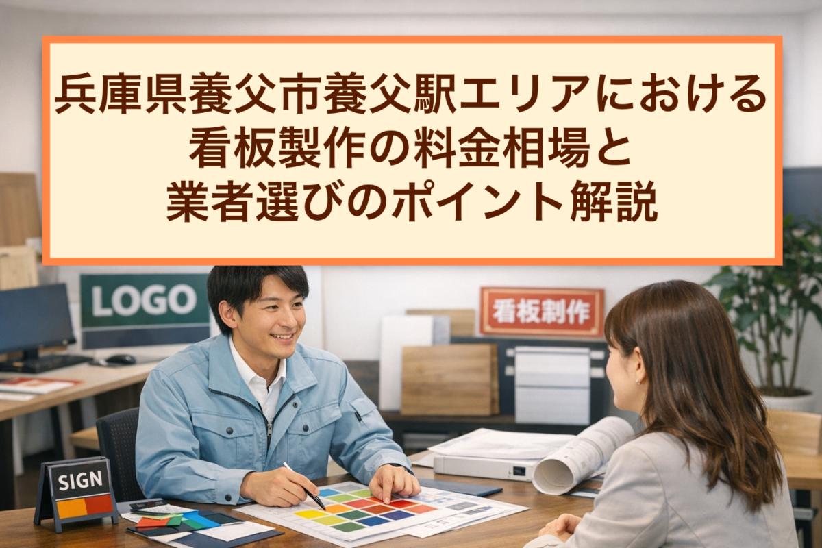 兵庫県養父市養父駅エリアにおける看板製作の料金相場と業者選びのポイント解説
