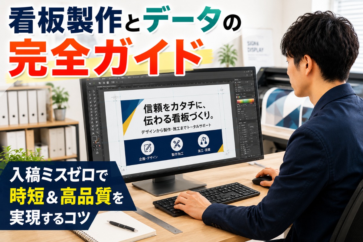 看板製作とデータの完全ガイド|入稿ミスゼロで時短&高品質を実現するコツ